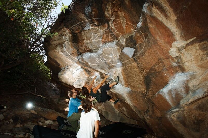 Bouldering in Hueco Tanks on 08/02/2019 with Blue Lizard Climbing and Yoga

Filename: SRM_20190802_1103350.jpg
Aperture: f/5.6
Shutter Speed: 1/250
Body: Canon EOS-1D Mark II
Lens: Canon EF 16-35mm f/2.8 L