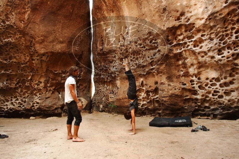 Bouldering in Hueco Tanks on 08/02/2019 with Blue Lizard Climbing and Yoga

Filename: SRM_20190802_1455170.jpg
Aperture: f/5.6
Shutter Speed: 1/125
Body: Canon EOS-1D Mark II
Lens: Canon EF 16-35mm f/2.8 L