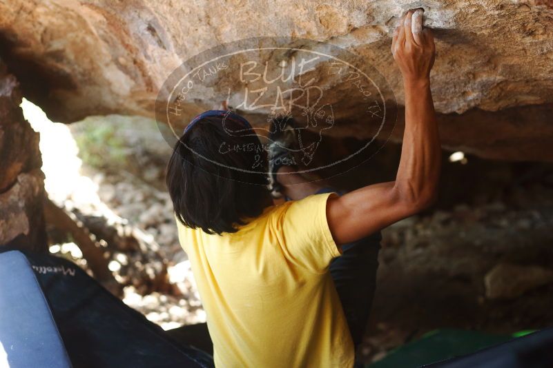 Bouldering in Hueco Tanks on 08/31/2019 with Blue Lizard Climbing and Yoga

Filename: SRM_20190831_1323100.jpg
Aperture: f/2.8
Shutter Speed: 1/640
Body: Canon EOS-1D Mark II
Lens: Canon EF 50mm f/1.8 II