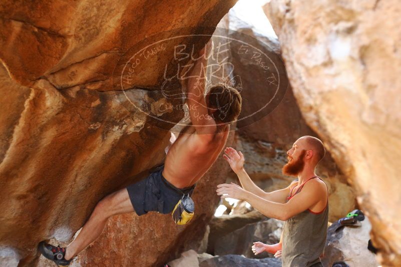 Bouldering in Hueco Tanks on 08/31/2019 with Blue Lizard Climbing and Yoga

Filename: SRM_20190831_1701330.jpg
Aperture: f/2.8
Shutter Speed: 1/200
Body: Canon EOS-1D Mark II
Lens: Canon EF 50mm f/1.8 II