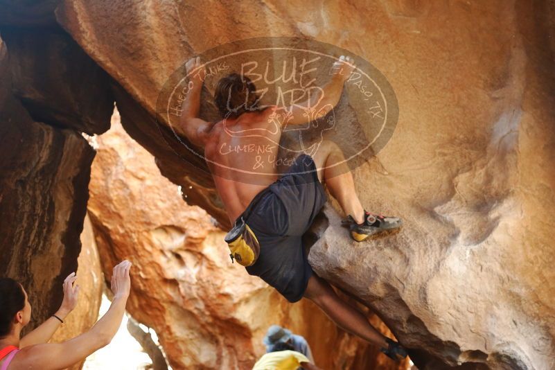 Bouldering in Hueco Tanks on 08/31/2019 with Blue Lizard Climbing and Yoga

Filename: SRM_20190831_1704160.jpg
Aperture: f/4.0
Shutter Speed: 1/160
Body: Canon EOS-1D Mark II
Lens: Canon EF 50mm f/1.8 II