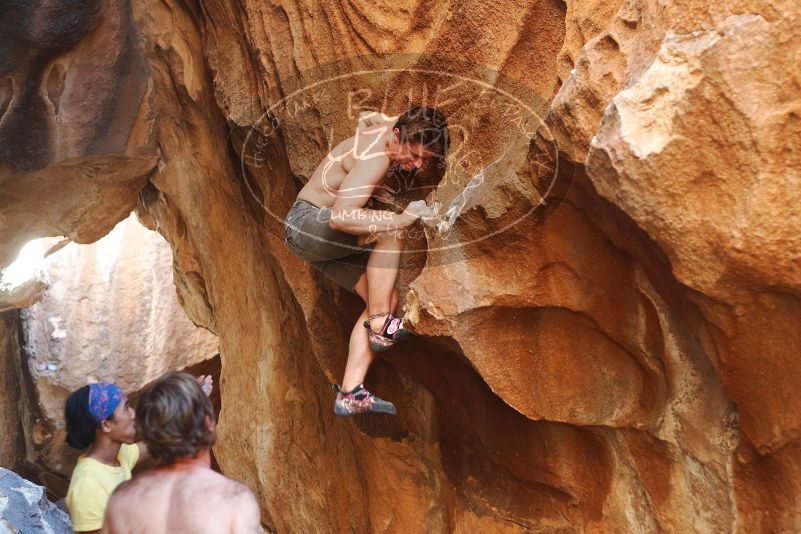 Bouldering in Hueco Tanks on 08/31/2019 with Blue Lizard Climbing and Yoga

Filename: SRM_20190831_1725500.jpg
Aperture: f/2.8
Shutter Speed: 1/200
Body: Canon EOS-1D Mark II
Lens: Canon EF 50mm f/1.8 II