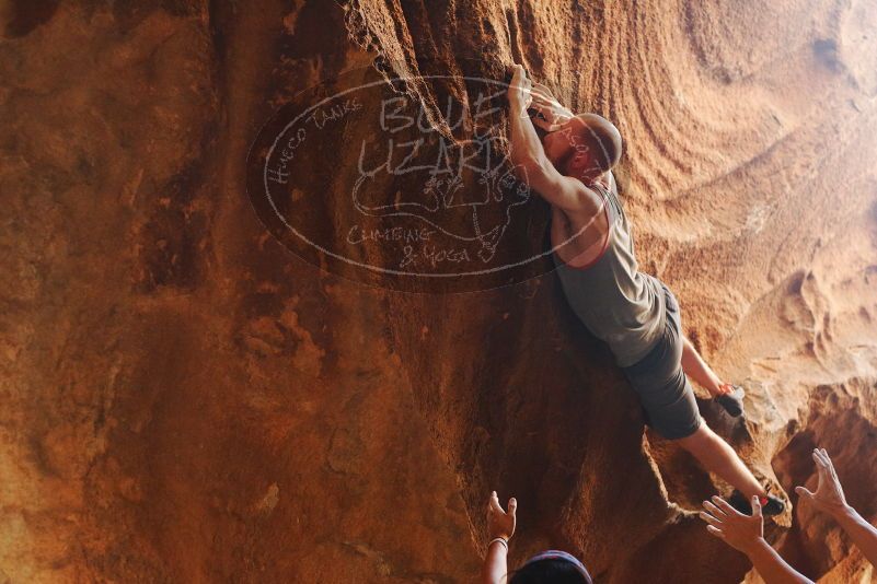 Bouldering in Hueco Tanks on 08/31/2019 with Blue Lizard Climbing and Yoga

Filename: SRM_20190831_1747450.jpg
Aperture: f/2.8
Shutter Speed: 1/160
Body: Canon EOS-1D Mark II
Lens: Canon EF 50mm f/1.8 II