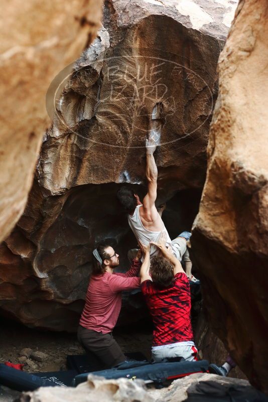 Bouldering in Hueco Tanks on 10/28/2019 with Blue Lizard Climbing and Yoga

Filename: SRM_20191028_1311131.jpg
Aperture: f/3.2
Shutter Speed: 1/250
Body: Canon EOS-1D Mark II
Lens: Canon EF 50mm f/1.8 II