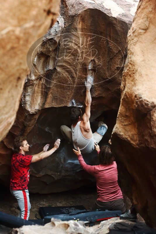 Bouldering in Hueco Tanks on 10/28/2019 with Blue Lizard Climbing and Yoga

Filename: SRM_20191028_1325090.jpg
Aperture: f/3.2
Shutter Speed: 1/250
Body: Canon EOS-1D Mark II
Lens: Canon EF 50mm f/1.8 II