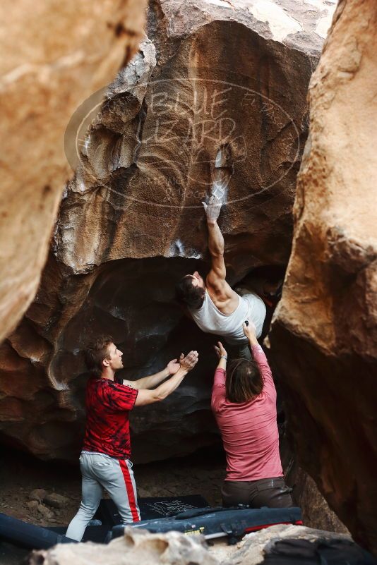 Bouldering in Hueco Tanks on 10/28/2019 with Blue Lizard Climbing and Yoga

Filename: SRM_20191028_1338000.jpg
Aperture: f/3.2
Shutter Speed: 1/250
Body: Canon EOS-1D Mark II
Lens: Canon EF 50mm f/1.8 II