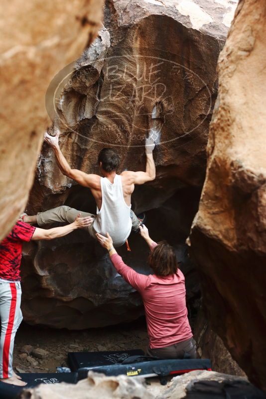 Bouldering in Hueco Tanks on 10/28/2019 with Blue Lizard Climbing and Yoga

Filename: SRM_20191028_1338510.jpg
Aperture: f/3.2
Shutter Speed: 1/250
Body: Canon EOS-1D Mark II
Lens: Canon EF 50mm f/1.8 II