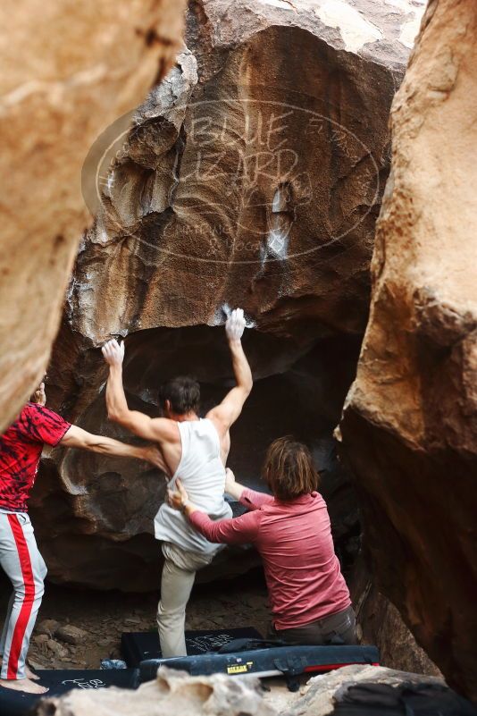 Bouldering in Hueco Tanks on 10/28/2019 with Blue Lizard Climbing and Yoga

Filename: SRM_20191028_1338530.jpg
Aperture: f/3.2
Shutter Speed: 1/250
Body: Canon EOS-1D Mark II
Lens: Canon EF 50mm f/1.8 II