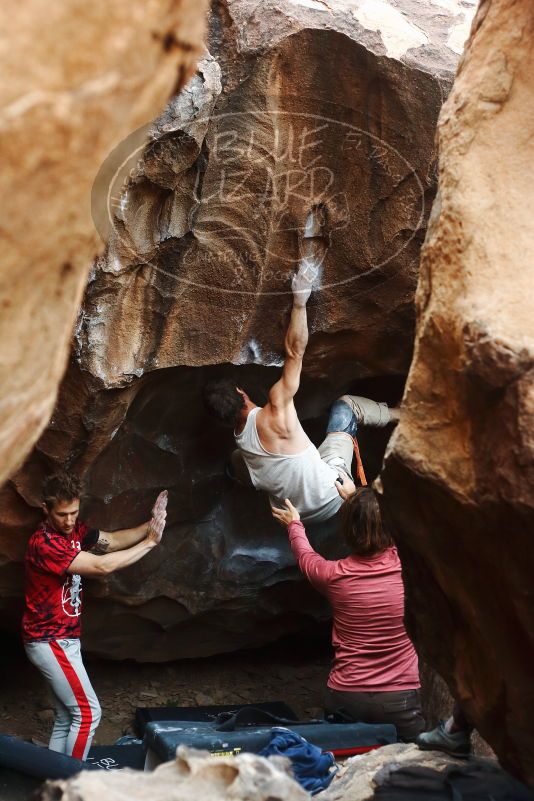 Bouldering in Hueco Tanks on 10/28/2019 with Blue Lizard Climbing and Yoga

Filename: SRM_20191028_1353120.jpg
Aperture: f/3.2
Shutter Speed: 1/250
Body: Canon EOS-1D Mark II
Lens: Canon EF 50mm f/1.8 II