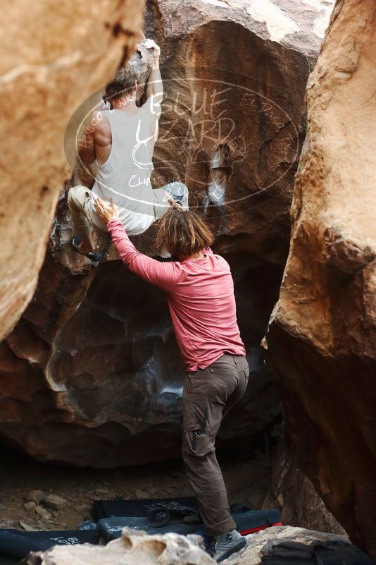 Bouldering in Hueco Tanks on 10/28/2019 with Blue Lizard Climbing and Yoga

Filename: SRM_20191028_1354240.jpg
Aperture: f/3.2
Shutter Speed: 1/250
Body: Canon EOS-1D Mark II
Lens: Canon EF 50mm f/1.8 II