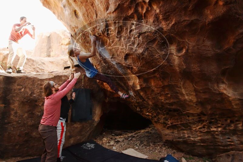 Bouldering in Hueco Tanks on 10/28/2019 with Blue Lizard Climbing and Yoga

Filename: SRM_20191028_1515100.jpg
Aperture: f/4.5
Shutter Speed: 1/250
Body: Canon EOS-1D Mark II
Lens: Canon EF 16-35mm f/2.8 L