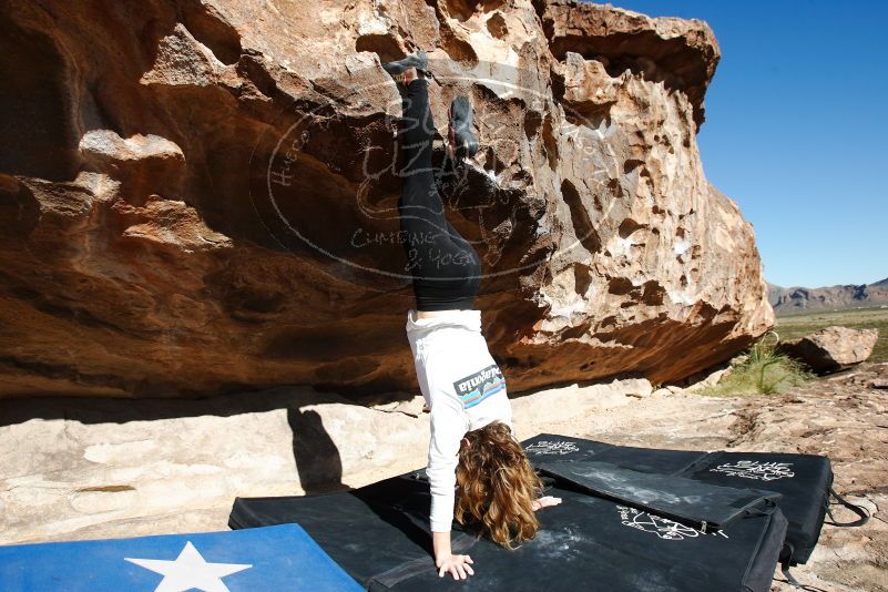 Bouldering in Hueco Tanks on 10/26/2019 with Blue Lizard Climbing and Yoga

Filename: SRM_20191026_1027530.jpg
Aperture: f/5.6
Shutter Speed: 1/800
Body: Canon EOS-1D Mark II
Lens: Canon EF 16-35mm f/2.8 L