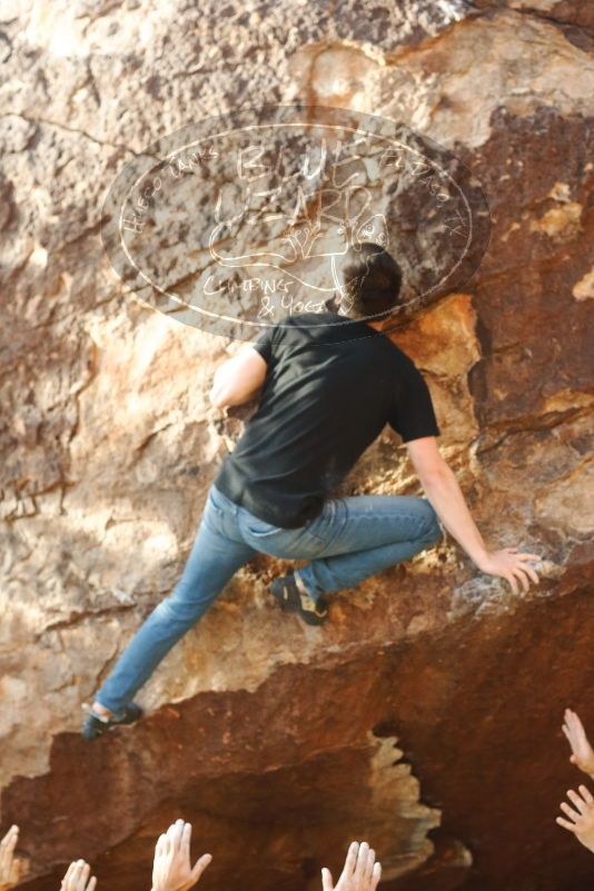 Bouldering in Hueco Tanks on 11/09/2019 with Blue Lizard Climbing and Yoga

Filename: SRM_20191109_1720580.jpg
Aperture: f/4.0
Shutter Speed: 1/800
Body: Canon EOS-1D Mark II
Lens: Canon EF 50mm f/1.8 II