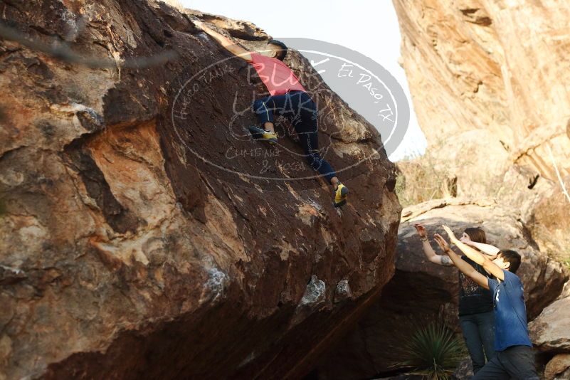 Bouldering in Hueco Tanks on 11/09/2019 with Blue Lizard Climbing and Yoga

Filename: SRM_20191109_1743150.jpg
Aperture: f/4.0
Shutter Speed: 1/1000
Body: Canon EOS-1D Mark II
Lens: Canon EF 50mm f/1.8 II