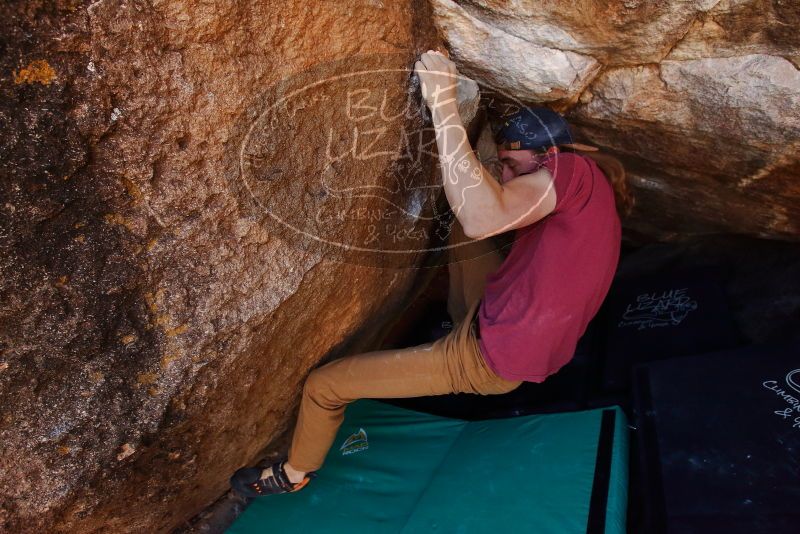 Bouldering in Hueco Tanks on 11/10/2019 with Blue Lizard Climbing and Yoga

Filename: SRM_20191110_1204200.jpg
Aperture: f/5.6
Shutter Speed: 1/320
Body: Canon EOS-1D Mark II
Lens: Canon EF 16-35mm f/2.8 L