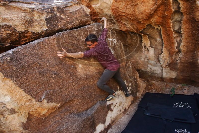 Bouldering in Hueco Tanks on 11/10/2019 with Blue Lizard Climbing and Yoga

Filename: SRM_20191110_1250230.jpg
Aperture: f/5.6
Shutter Speed: 1/250
Body: Canon EOS-1D Mark II
Lens: Canon EF 16-35mm f/2.8 L