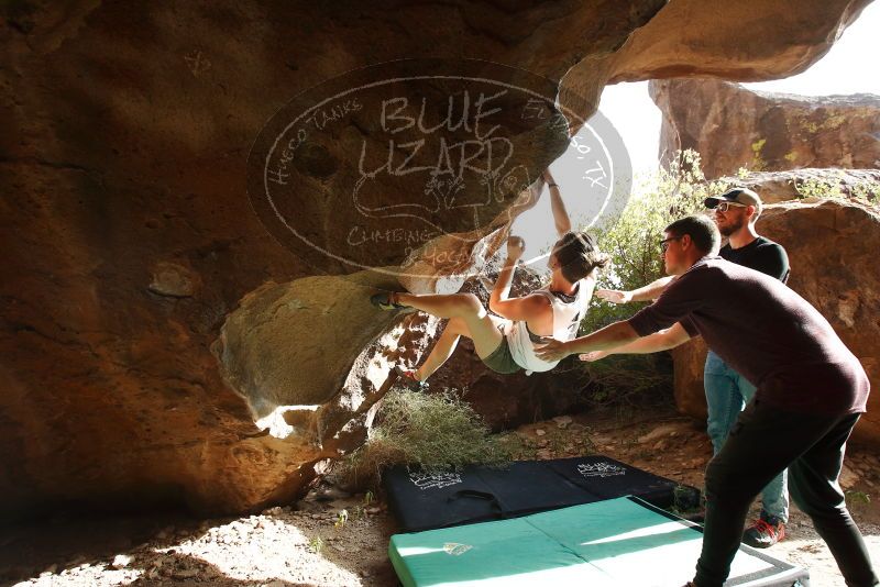 Bouldering in Hueco Tanks on 11/10/2019 with Blue Lizard Climbing and Yoga

Filename: SRM_20191110_1506560.jpg
Aperture: f/5.6
Shutter Speed: 1/320
Body: Canon EOS-1D Mark II
Lens: Canon EF 16-35mm f/2.8 L