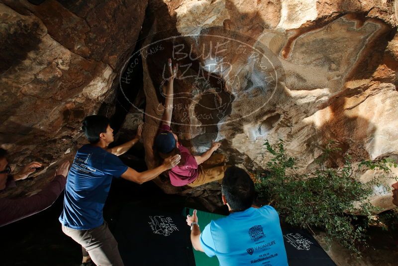 Bouldering in Hueco Tanks on 11/10/2019 with Blue Lizard Climbing and Yoga

Filename: SRM_20191110_1632210.jpg
Aperture: f/8.0
Shutter Speed: 1/250
Body: Canon EOS-1D Mark II
Lens: Canon EF 16-35mm f/2.8 L