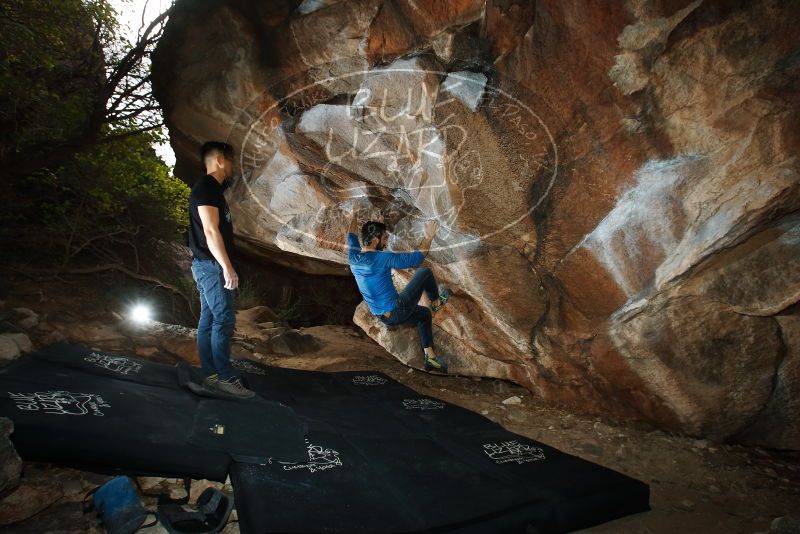 Bouldering in Hueco Tanks on 11/17/2019 with Blue Lizard Climbing and Yoga

Filename: SRM_20191117_1201120.jpg
Aperture: f/8.0
Shutter Speed: 1/250
Body: Canon EOS-1D Mark II
Lens: Canon EF 16-35mm f/2.8 L