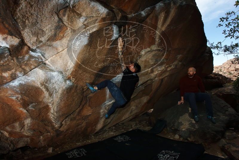 Bouldering in Hueco Tanks on 11/17/2019 with Blue Lizard Climbing and Yoga

Filename: SRM_20191117_1221210.jpg
Aperture: f/8.0
Shutter Speed: 1/250
Body: Canon EOS-1D Mark II
Lens: Canon EF 16-35mm f/2.8 L