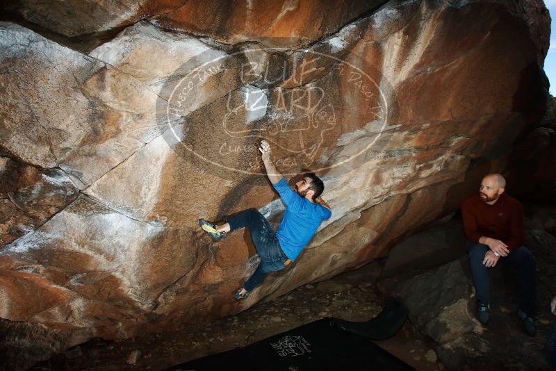 Bouldering in Hueco Tanks on 11/17/2019 with Blue Lizard Climbing and Yoga

Filename: SRM_20191117_1222080.jpg
Aperture: f/8.0
Shutter Speed: 1/250
Body: Canon EOS-1D Mark II
Lens: Canon EF 16-35mm f/2.8 L