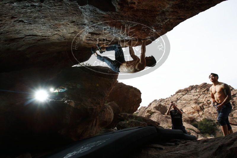 Bouldering in Hueco Tanks on 11/17/2019 with Blue Lizard Climbing and Yoga

Filename: SRM_20191117_1349210.jpg
Aperture: f/8.0
Shutter Speed: 1/250
Body: Canon EOS-1D Mark II
Lens: Canon EF 16-35mm f/2.8 L