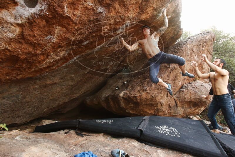 Bouldering in Hueco Tanks on 11/17/2019 with Blue Lizard Climbing and Yoga

Filename: SRM_20191117_1357440.jpg
Aperture: f/8.0
Shutter Speed: 1/250
Body: Canon EOS-1D Mark II
Lens: Canon EF 16-35mm f/2.8 L