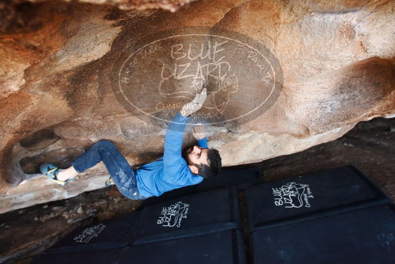 Bouldering in Hueco Tanks on 11/17/2019 with Blue Lizard Climbing and Yoga

Filename: SRM_20191117_1550140.jpg
Aperture: f/5.0
Shutter Speed: 1/250
Body: Canon EOS-1D Mark II
Lens: Canon EF 16-35mm f/2.8 L