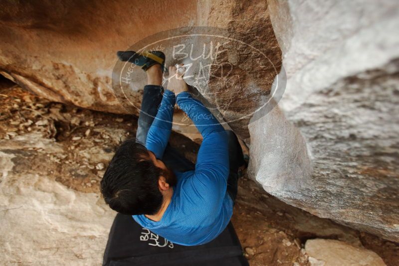 Bouldering in Hueco Tanks on 11/17/2019 with Blue Lizard Climbing and Yoga

Filename: SRM_20191117_1742230.jpg
Aperture: f/3.5
Shutter Speed: 1/250
Body: Canon EOS-1D Mark II
Lens: Canon EF 16-35mm f/2.8 L