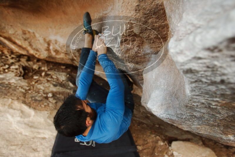 Bouldering in Hueco Tanks on 11/17/2019 with Blue Lizard Climbing and Yoga

Filename: SRM_20191117_1743510.jpg
Aperture: f/3.2
Shutter Speed: 1/250
Body: Canon EOS-1D Mark II
Lens: Canon EF 16-35mm f/2.8 L