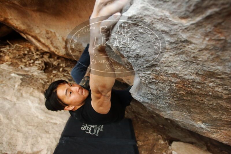 Bouldering in Hueco Tanks on 11/17/2019 with Blue Lizard Climbing and Yoga

Filename: SRM_20191117_1744070.jpg
Aperture: f/3.5
Shutter Speed: 1/250
Body: Canon EOS-1D Mark II
Lens: Canon EF 16-35mm f/2.8 L