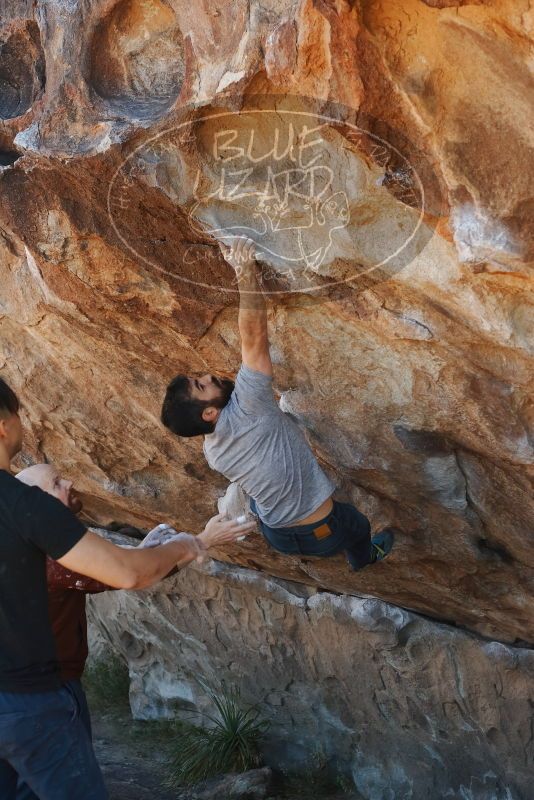 Bouldering in Hueco Tanks on 11/18/2019 with Blue Lizard Climbing and Yoga

Filename: SRM_20191118_1157120.jpg
Aperture: f/5.0
Shutter Speed: 1/250
Body: Canon EOS-1D Mark II
Lens: Canon EF 50mm f/1.8 II