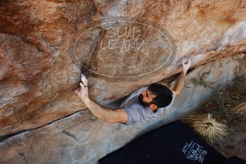 Bouldering in Hueco Tanks on 11/18/2019 with Blue Lizard Climbing and Yoga

Filename: SRM_20191118_1228520.jpg
Aperture: f/5.6
Shutter Speed: 1/250
Body: Canon EOS-1D Mark II
Lens: Canon EF 16-35mm f/2.8 L