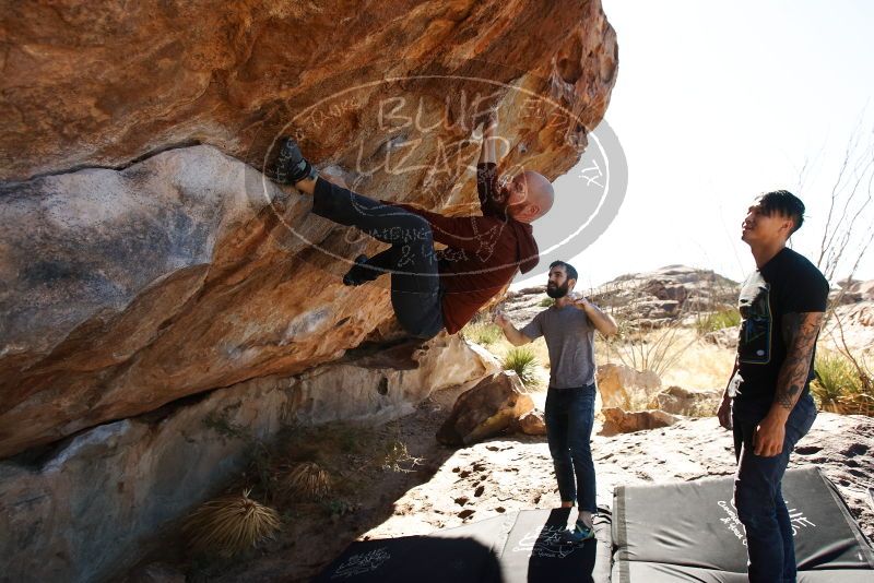 Bouldering in Hueco Tanks on 11/18/2019 with Blue Lizard Climbing and Yoga

Filename: SRM_20191118_1310190.jpg
Aperture: f/4.5
Shutter Speed: 1/250
Body: Canon EOS-1D Mark II
Lens: Canon EF 16-35mm f/2.8 L