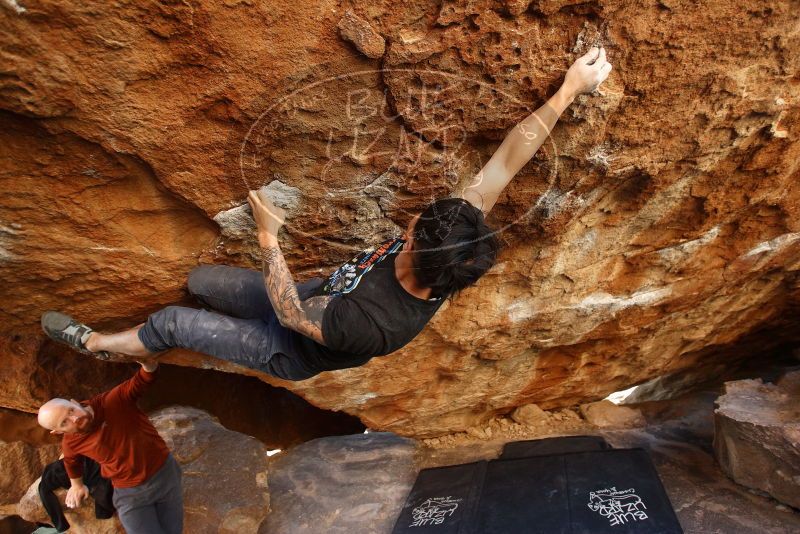 Bouldering in Hueco Tanks on 11/18/2019 with Blue Lizard Climbing and Yoga

Filename: SRM_20191118_1637210.jpg
Aperture: f/2.8
Shutter Speed: 1/250
Body: Canon EOS-1D Mark II
Lens: Canon EF 16-35mm f/2.8 L