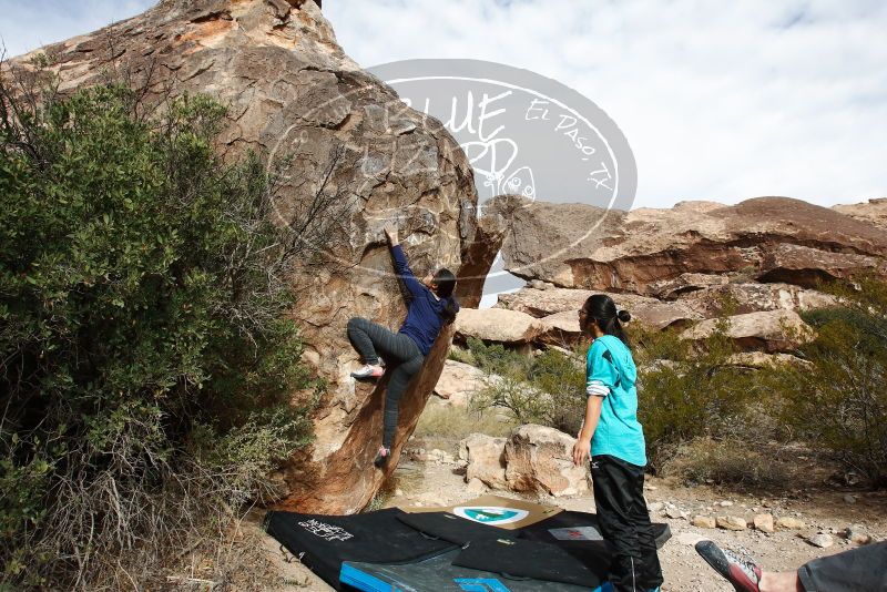 Bouldering in Hueco Tanks on 11/16/2019 with Blue Lizard Climbing and Yoga

Filename: SRM_20191116_1035320.jpg
Aperture: f/8.0
Shutter Speed: 1/400
Body: Canon EOS-1D Mark II
Lens: Canon EF 16-35mm f/2.8 L