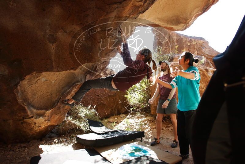 Bouldering in Hueco Tanks on 11/16/2019 with Blue Lizard Climbing and Yoga

Filename: SRM_20191116_1158260.jpg
Aperture: f/5.6
Shutter Speed: 1/250
Body: Canon EOS-1D Mark II
Lens: Canon EF 16-35mm f/2.8 L