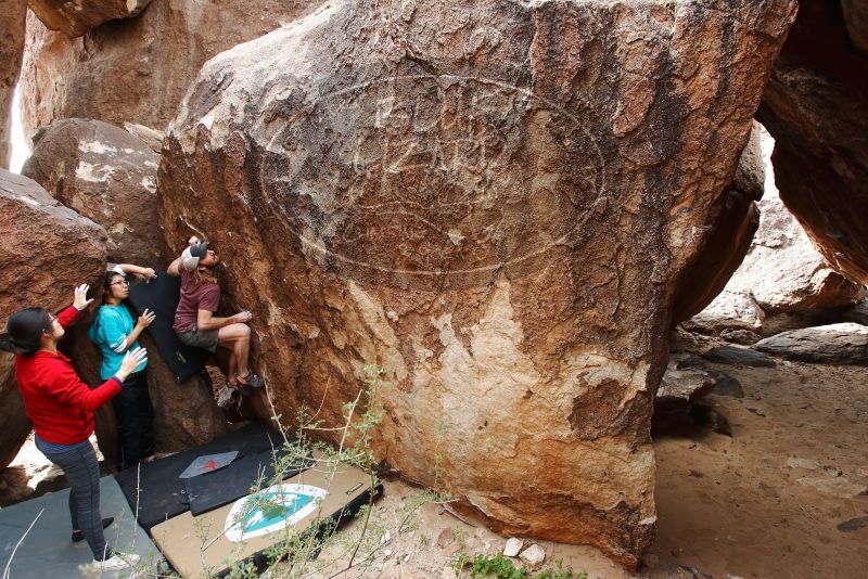 Bouldering in Hueco Tanks on 11/16/2019 with Blue Lizard Climbing and Yoga

Filename: SRM_20191116_1434230.jpg
Aperture: f/5.6
Shutter Speed: 1/200
Body: Canon EOS-1D Mark II
Lens: Canon EF 16-35mm f/2.8 L