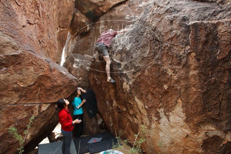 Bouldering in Hueco Tanks on 11/16/2019 with Blue Lizard Climbing and Yoga

Filename: SRM_20191116_1434440.jpg
Aperture: f/5.6
Shutter Speed: 1/320
Body: Canon EOS-1D Mark II
Lens: Canon EF 16-35mm f/2.8 L