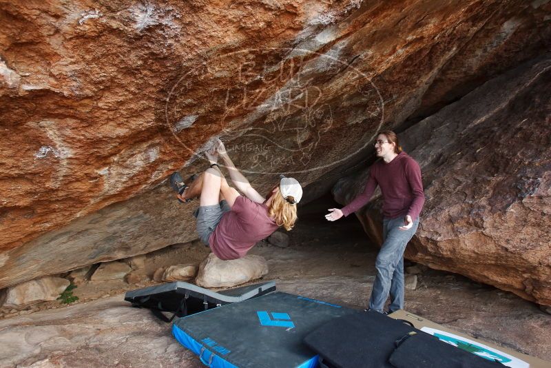 Bouldering in Hueco Tanks on 11/16/2019 with Blue Lizard Climbing and Yoga

Filename: SRM_20191116_1453370.jpg
Aperture: f/5.6
Shutter Speed: 1/160
Body: Canon EOS-1D Mark II
Lens: Canon EF 16-35mm f/2.8 L