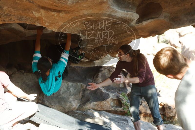 Bouldering in Hueco Tanks on 11/16/2019 with Blue Lizard Climbing and Yoga

Filename: SRM_20191116_1606580.jpg
Aperture: f/4.0
Shutter Speed: 1/320
Body: Canon EOS-1D Mark II
Lens: Canon EF 50mm f/1.8 II