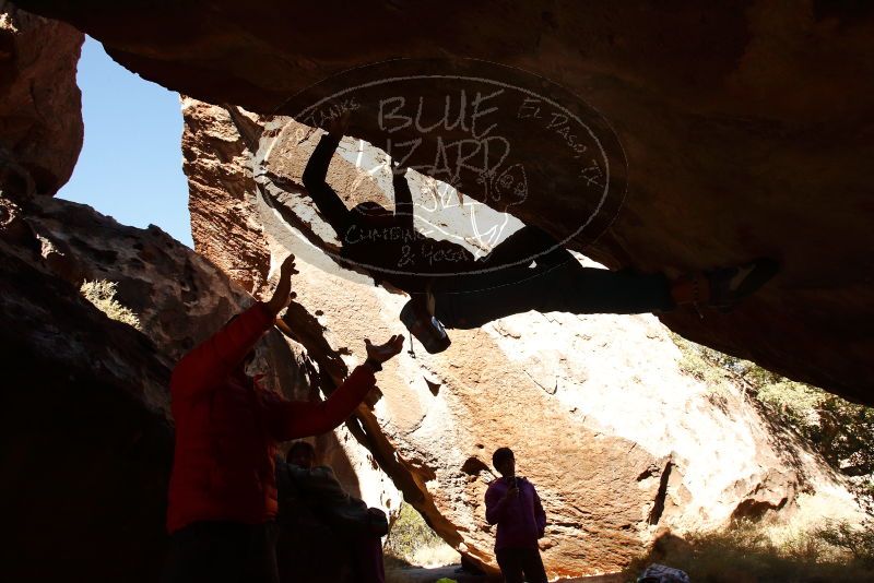 Bouldering in Hueco Tanks on 11/23/2019 with Blue Lizard Climbing and Yoga

Filename: SRM_20191123_1418190.jpg
Aperture: f/9.0
Shutter Speed: 1/250
Body: Canon EOS-1D Mark II
Lens: Canon EF 16-35mm f/2.8 L