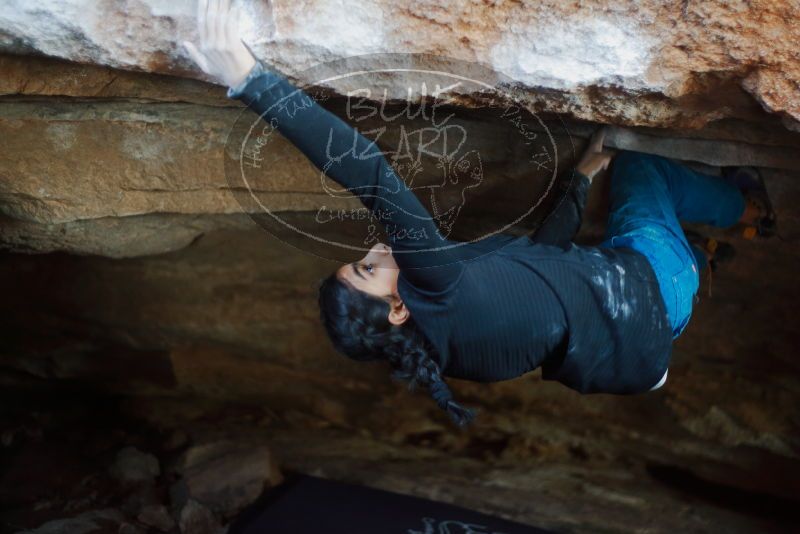 Bouldering in Hueco Tanks on 11/23/2019 with Blue Lizard Climbing and Yoga

Filename: SRM_20191123_1640390.jpg
Aperture: f/1.8
Shutter Speed: 1/250
Body: Canon EOS-1D Mark II
Lens: Canon EF 50mm f/1.8 II