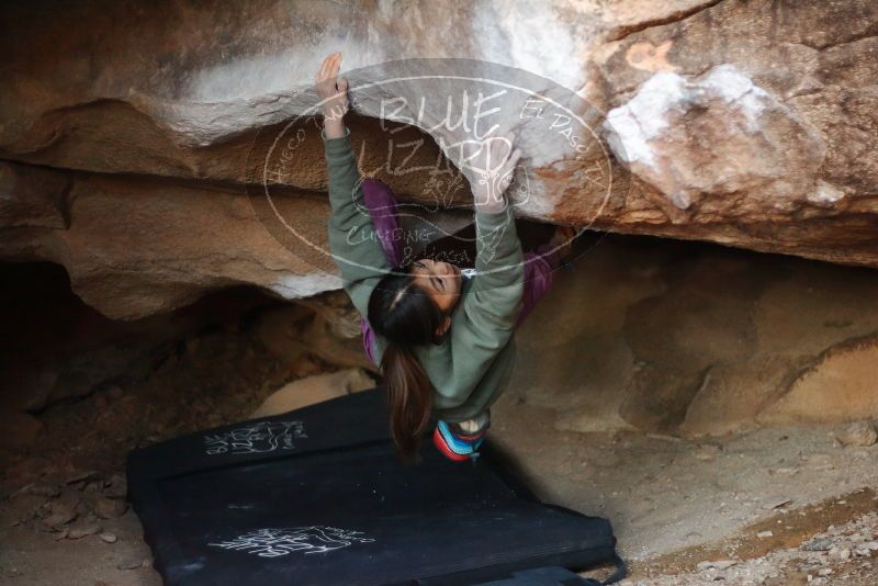 Bouldering in Hueco Tanks on 11/23/2019 with Blue Lizard Climbing and Yoga

Filename: SRM_20191123_1726120.jpg
Aperture: f/1.8
Shutter Speed: 1/160
Body: Canon EOS-1D Mark II
Lens: Canon EF 50mm f/1.8 II