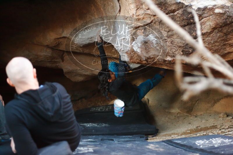 Bouldering in Hueco Tanks on 11/23/2019 with Blue Lizard Climbing and Yoga

Filename: SRM_20191123_1744140.jpg
Aperture: f/1.8
Shutter Speed: 1/125
Body: Canon EOS-1D Mark II
Lens: Canon EF 50mm f/1.8 II