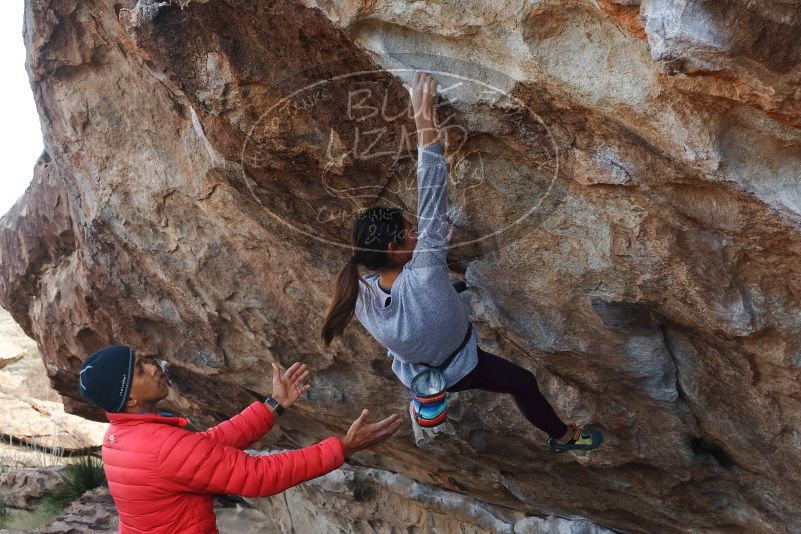 Bouldering in Hueco Tanks on 11/24/2019 with Blue Lizard Climbing and Yoga

Filename: SRM_20191124_1008531.jpg
Aperture: f/6.3
Shutter Speed: 1/250
Body: Canon EOS-1D Mark II
Lens: Canon EF 50mm f/1.8 II