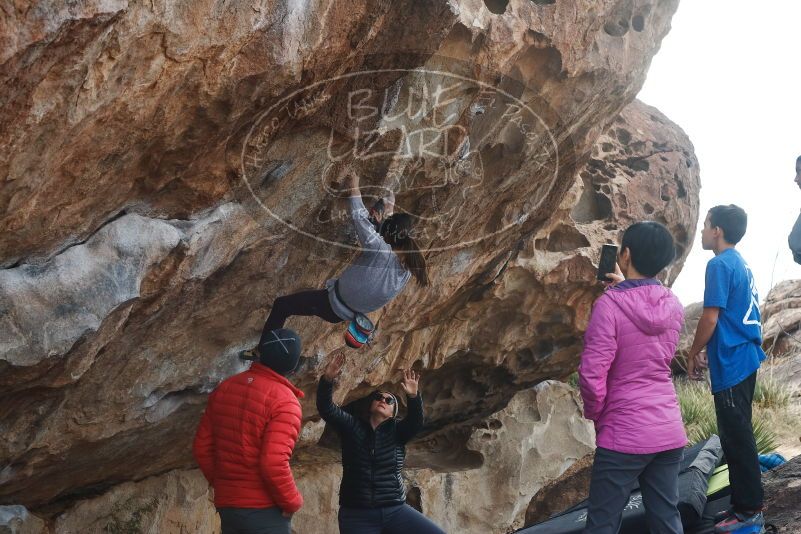 Bouldering in Hueco Tanks on 11/24/2019 with Blue Lizard Climbing and Yoga

Filename: SRM_20191124_1038420.jpg
Aperture: f/7.1
Shutter Speed: 1/250
Body: Canon EOS-1D Mark II
Lens: Canon EF 50mm f/1.8 II