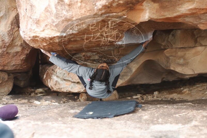 Bouldering in Hueco Tanks on 11/24/2019 with Blue Lizard Climbing and Yoga

Filename: SRM_20191124_1058480.jpg
Aperture: f/2.8
Shutter Speed: 1/320
Body: Canon EOS-1D Mark II
Lens: Canon EF 50mm f/1.8 II