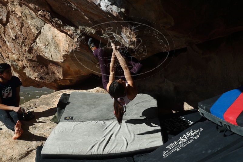 Bouldering in Hueco Tanks on 11/24/2019 with Blue Lizard Climbing and Yoga

Filename: SRM_20191124_1158350.jpg
Aperture: f/5.0
Shutter Speed: 1/500
Body: Canon EOS-1D Mark II
Lens: Canon EF 50mm f/1.8 II