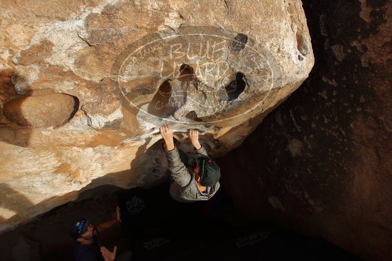 Bouldering in Hueco Tanks on 11/24/2019 with Blue Lizard Climbing and Yoga

Filename: SRM_20191124_1630340.jpg
Aperture: f/7.1
Shutter Speed: 1/250
Body: Canon EOS-1D Mark II
Lens: Canon EF 16-35mm f/2.8 L